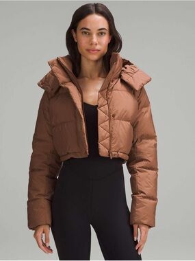 lululemon Wunder Puff Super Cropped Puffer Jacket - Roasted Brown / Espresso 10